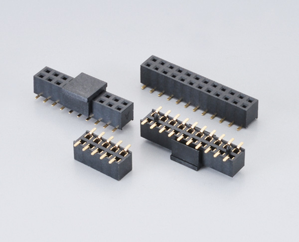 1.27mm间距排母连接器-1.27x3.4 双排SMT