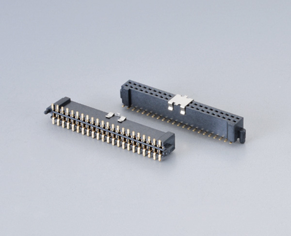 1.27mm间距排母连接器-1.27x4.3_双排SMT 带防呆