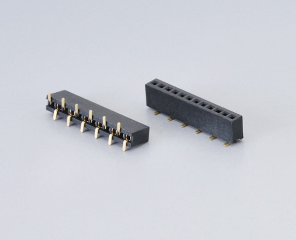 1.27mm间距排母连接器-1.27x3.4 单排SMT