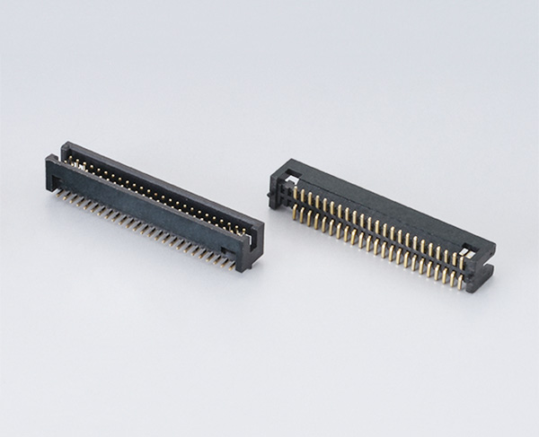 1.27mm间距简牛连接器-1.27x5.7 双排SMT 带大小定位柱